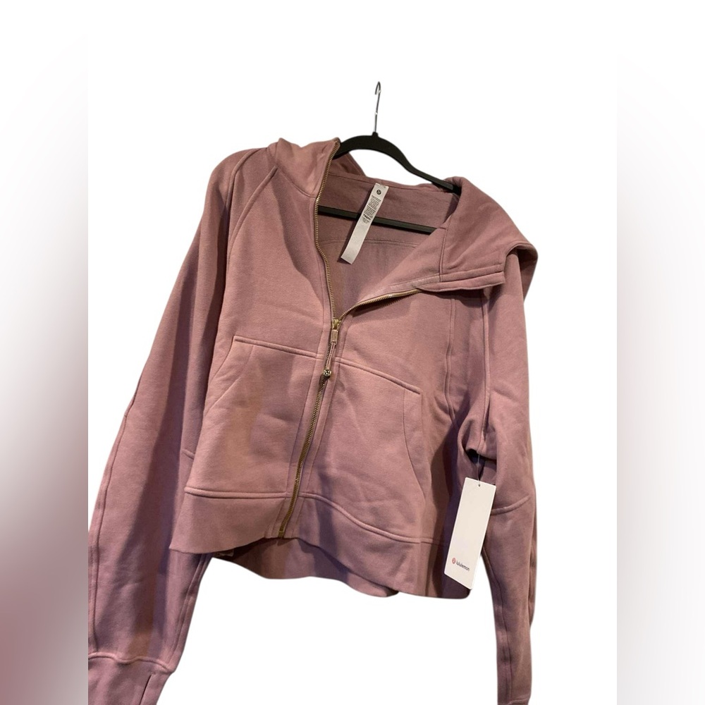 NWT Lululemon scuba oversized full zip hoodie ROSE BLUSH/GOLD Size XL/XXL - Picture 3 of 5